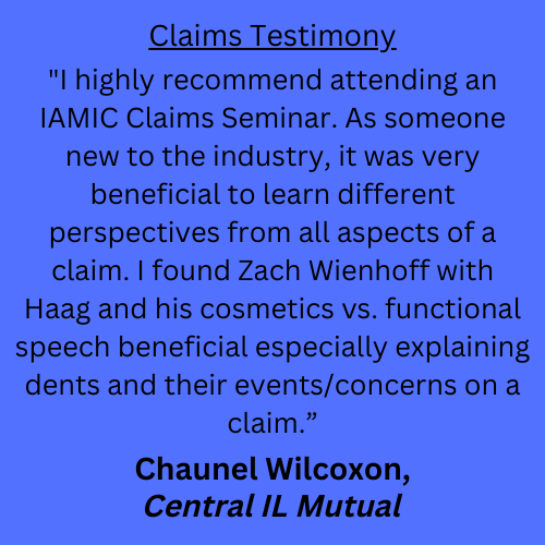 Claims Testimony - Chaunel Wilcoxon, CIMICO